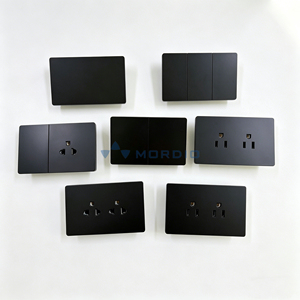 Interrupteur mural <span class=keywords><strong>PC</strong></span> moderne, panneau fin, interrupteur électrique pour éclairage, 250V <span class=keywords><strong>16A</strong></span>, bouton poussoir, interrupteurs muraux pour l'amélioration de la maison - Product Image 3