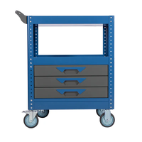Chariot à outils industriel en fer grande capacité, 3 tiroirs, chariot organisateur détachable de qualité, personnalisable, support OEM, garantie 3 ans