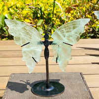 En vrac En Gros Naturel Arc-En-Fluorite papillon Avec Étagère titre quartz améthyste animal Sculpté À La Main Décoration Gemme
