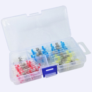 Ring Terminals 100Pcs <b>Box</b> Pure Copper <b>Waterproof</b> Heat Shrink Connectors For <b>Electrical</b> Wiring - Product Image 1