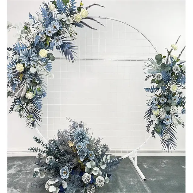 Wedding arch decoration crescent flower arrangement