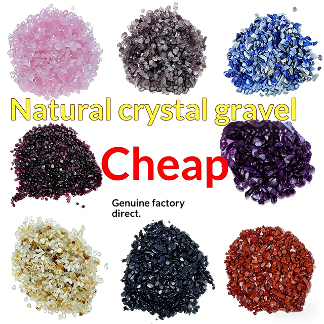 MusesJewels Wholesale Natural  Colorful Crystal Gravel  for Jewelry Making Healing Crafts Home Decor Polishing Polishing  Stone