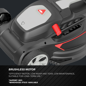 Tondeuse à gazon sans fil sans balais 511113, coupe-herbes silencieux alimenté par batterie et <span class=keywords><strong>sac</strong></span> de collecte d'herbe <span class=keywords><strong>pour</strong></span> la maison et le jardin - Product Image 5