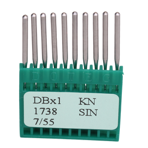 10 Aiguilles de Machine à Coudre Industrielle pour JUKI DDL-555 SINGER BROTHER DB*1/B/KN Pièces de Machine à Coudre - Product Image 1