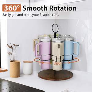 Organizador de Vasos Stanley de 40 oz con Asa Extraíble, 6 Ranuras, Organizador Giratorio para Vasos Stanley, Simple Modern Yeti - Product Image 3