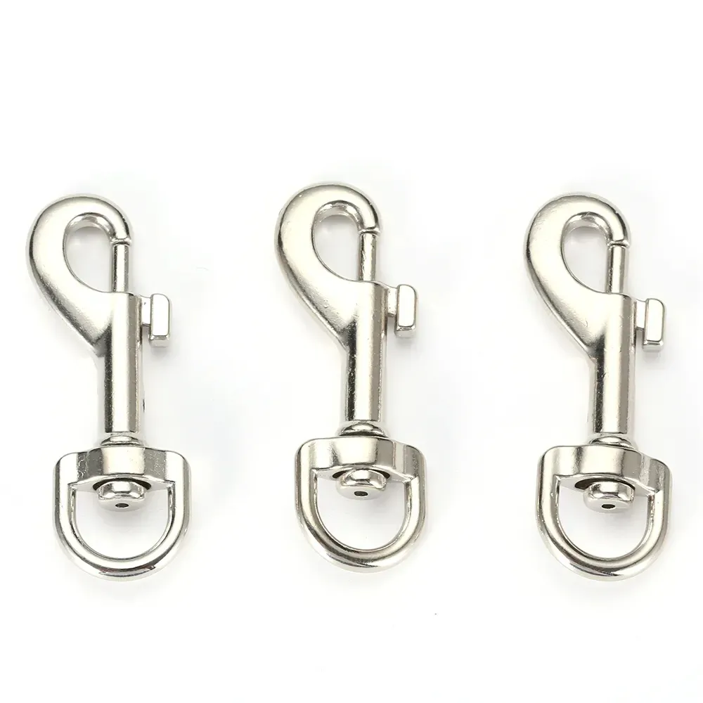 JRSGS Fábrica al por mayor de alta calidad de aleación de zinc Ojos giratorios Perno Snap Hooks Dog Snap Spring Clip Hook