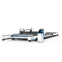 Machine de découpe laser à fibre de 20 kW pour tôles/tuyaux métalliques, CNC 3 axes, refroidissement par eau, écologique, prend en charge les formats AI/PLT/DST