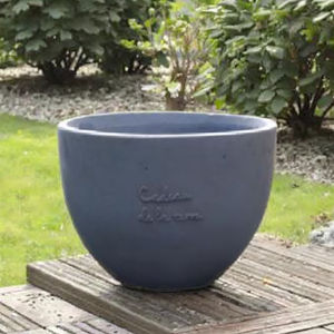 Pot bunga tanah liat serat warna-warni, pot taman luar ruangan ramah lingkungan dengan lubang drainase - Product Image 5