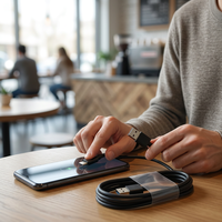 Câble de charge USB C Qin de 80 cm, câble de type C vers USB pour smartphone, câble de données, charge rapide