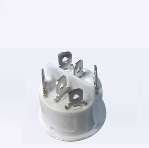 Trắng 6pin 3 Rocker chuyển 125V 10A 3 đồng pins chuyển đổi thông tư - Product Image 2