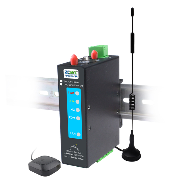 4G LTE Industrial Router 2-Port RS485/422 Serial Server Modbus Gateway MQTT/HTTP/JSON with GPS Outdoor SIM Card Slot