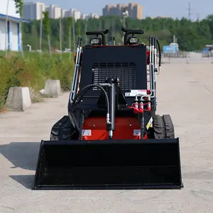 China Constructie Ce Epa Front-End Diesel Elektrische Industriële Skid Stuur Backhoe Loader Band