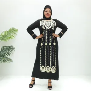 Elegant abaya arabic dress 2024 AY Fashion JB2105F Cameroon clothing Maxi dress