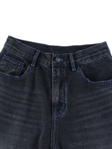 YUANBOFEI Pantaloni <span class=keywords><strong>Cargo</strong></span> a Vita Alta e Vestibilità Ampia con Motivi Floreali per Donne, <span class=keywords><strong>Jeans</strong></span> a Zampa d'Elefante, Gamba Larga, Traspiranti, Streetwear Casual, <span class=keywords><strong>Jeans</strong></span> Boyfriend - Product Image 3