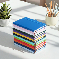 Organiseur/Agenda en cuir PU A5 de luxe personnalisé avec logo Wenshun, avec sangle élastique, couverture rigide, pour le bureau, l'école, cadeau