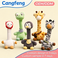 Vente en gros usine OEM/ODM – Jouet en peluche réaliste à long cou, animaux en peluche doux (alpaga, girafe, zèbre) pour enfants – Cadeau d'anniversaire fantaisie