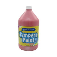 Vente en gros de peinture à base d'eau non toxique de 1 gallon 3,8 L, peinture à la tempera lavable de différentes couleurs pour enfants, dessin sur toile