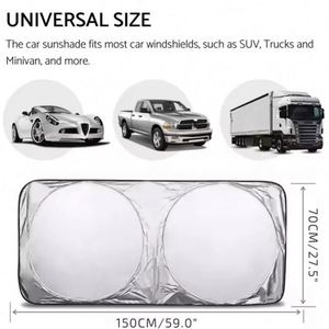Wholesale Logo Front <b>Window</b> Windshield Foldable Sun <b>Shade</b> Sunshade Protection for Car Dealer Promo Business Gift - Product Image 4