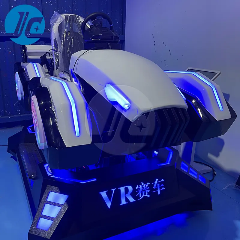 最高のレーシングゲームVR遊園地はVRマシンを使用1プレーヤーバーチャルリアリティエキサイティングなオートバイレーシングカーVR