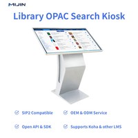 Terminal de Catalogue en Libre-Service OPAC pour Bibliothèque Intelligente – Kiosque de Recherche et de Récupération de Livres avec Windows 10, WiFi et Connexion Personnelle