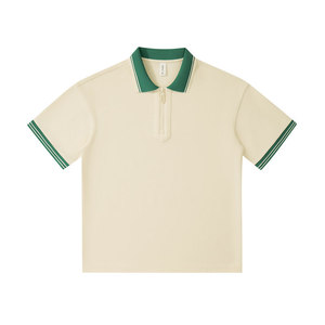 Camiseta Polo de Color Sólido, Algodón, Unisex, Ropa de Trabajo, Uso Diario, GJ46-19333 - Product Image 1
