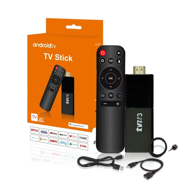 TV R3 Smart Android Quad Core TV Stick Amlgoic S905L Chipset Single Channel WiFi 1g 8g 4K HDR Video Decoding Android 13 OS