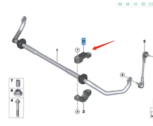 Soporte de Equilibrio OEM 31356861471 para BMW Serie 5 Serie 7 G30 G11 520 <span class=keywords><strong>730</strong></span> - Product Image 3