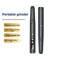 Lime à ongles électrique rechargeable 19000 tr/min, type stylo, 3 vitesses, bidirectionnelle, Type-C, légère, kit de manucure et pédicure pour salon