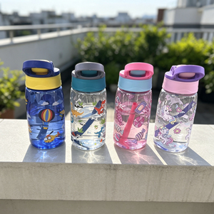 Borraccia Sportiva Mini da 500ml per Bambini con Cannuccia e Coperchio Portatile per Campeggio Quotidiano e Ciclismo, Confezionata in Cartoni - Product Image 3