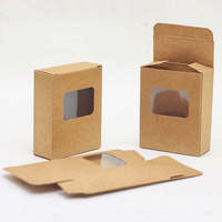 Boîte à biscuits carrée pliable en papier kraft biodégradable et écologique, personnalisable, de haute qualité pour la pâtisserie