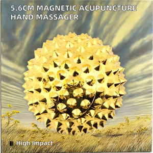 Masajeador de manos de 5,6 cm para aliviar el estrés corporal, Bola de acupuntura magnética, rodillo de terapia con agujas, función Manual para piernas - Product Image 2