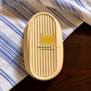 Cesta de Ratán Artesanal para Fermentar Pan de Levadura, Brotform Ovalado con Forro de Lino Extraíble - Product Image 1