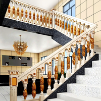Moulures et garde-corps d'escalier en plastique ABS moulé par injection, marque OEM, produit domestique durable pour la décoration extérieure