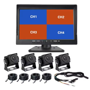 PZ <span class=keywords><strong>10</strong></span> Inch TFT Màn Hình LCD Chia Màn Hình Xe Màn Hình DVR Video Ghi Âm <span class=keywords><strong>4</strong></span> Kênh 1080P Phổ 28X19X7 Cm 5W 128G - Product Image 1