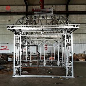 Nouveau design de jardin extérieur moderne <span class=keywords><strong>Serre</strong></span> en <span class=keywords><strong>fer</strong></span> <span class=keywords><strong>forgé</strong></span> de grande taille avec verre - Product Image 6