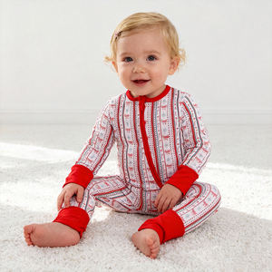 Vente en gros de combinaisons pour bébés garçons et filles en bambou de haute qualité OEM, avec couverture intégrée, vêtements de nuit pour enfants - Product Image 3