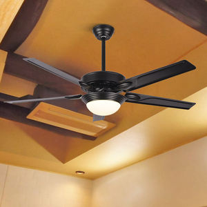 Ventilador de techo de lujo de 40 vatios con motor silencioso, de madera maciza, de cuatro aspas, con control remoto, moderno. - Product Image 5