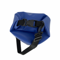 Mochila impermeable de lona de PVC de alta calidad, bolsa seca de 15l para acampar al aire libre y senderismo