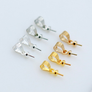 S925 Electroplated Sheep's Eye Pin 3mm 4mm Copper Jewelry Findings Drop Shape Pendant Holder For DIY Jewelry Making - Product Image 3