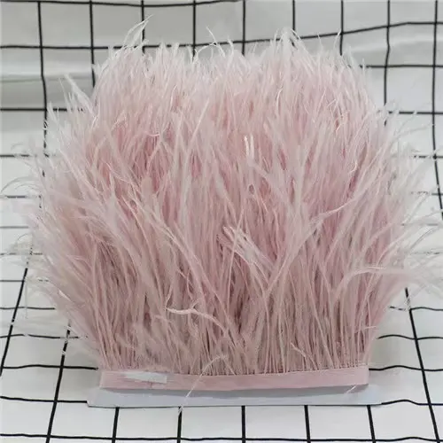 8-10cm Boutique Costumes Sewing Ostrich Feather Fringe Lace Fluffy Ostrich Trims