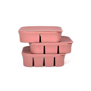 12-Portion Cute Food Grade Silicone Freezer Container with Lid Heatable for Soup Stew Sauce or <b>Lunch</b> <b>Boxes</b> - Product Image 4