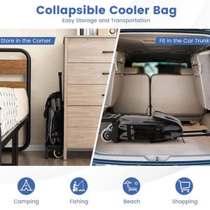 Sacs isothermes rétractables étanches 3 en 1 sac <span class=keywords><strong>isotherme</strong></span> portable fourre-tout isolé sur roues - Product Image 3