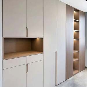 Armoires à chaussures en bois modernes, armoires de rangement, étagères à chaussures de luxe léger pour le salon, le porche - Product Image 1