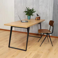 Pied de table en fer industriel en forme de A pour bureau à domicile, support de pied de table basse, pied de mobilier de conférence