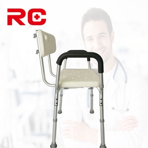 Silla de Ducha de Aluminio a <span class=keywords><strong>Precio</strong></span> Económico con Respaldo/Apoyabrazos/Soporte para Ducha - Product Image 3