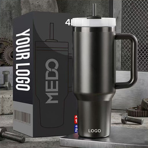 Vente en gros de gobelets isothermes à double paroi en acier inoxydable 304 de grande capacité (40 oz) avec poignée et paille pour la fête <span class=keywords><strong>des</strong></span> mères - Product Image 3