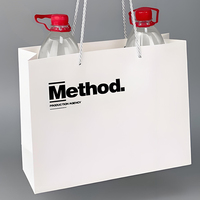 Sacs cadeaux personnalisés au détail Sac personnalisé en noir avec logo Forfait de vêtement de luxe Shopping ou impression du logo de l'entreprise