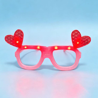 Lunettes LED en forme de cœur, jouet pour fête, idéal pour les festivals et les soirées dansantes