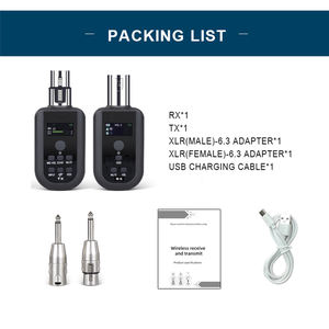 Micrófono de Karaoke <span class=keywords><strong>con</strong></span> Control de Reverberación y Silenciador, Cancelación de Ruido, Adaptador Inalámbrico Recargable de 2.4G, Transmisor y Receptor Enchufable <span class=keywords><strong>con</strong></span> <span class=keywords><strong>Pantalla</strong></span> - Product Image 2