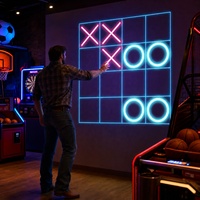 Jeux interactifs de mur de projection Chariot Interactive Smash Wall, amusants jeux de balles de projection pour aire de jeux intérieure, centre commercial, centre pour enfants